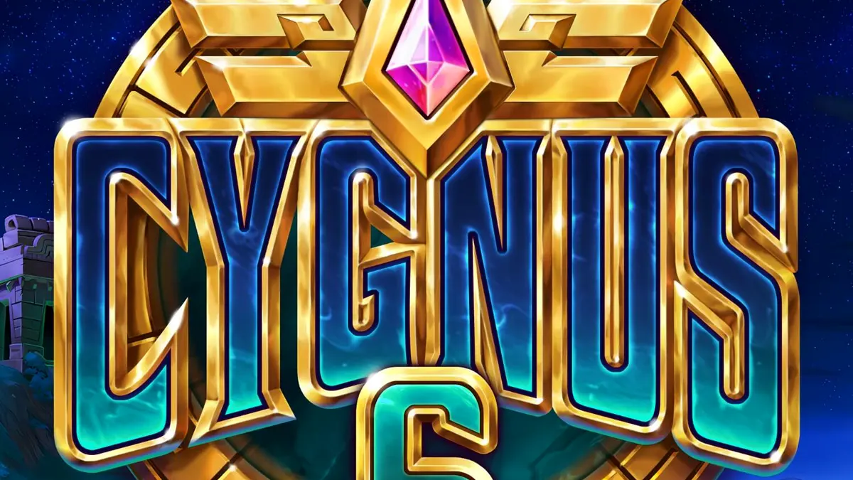 Pemandangan visual slot Cygnus 6 dengan tema kosmik dan Inca