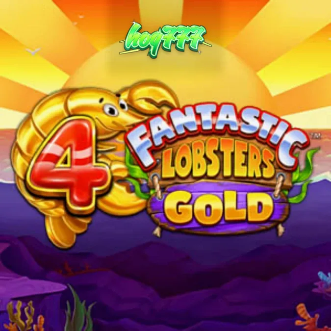 Tampilan visual slot 4 Fantastic Lobsters Gold dengan tema bawah laut yang cerah